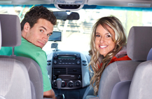 couple in a car