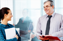 employer talking to employee